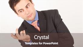  Presentation with body language - Slide set featuring task force - white man in suit listening background and a tawny brown colored foreground