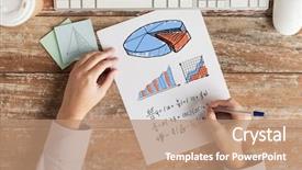  Presentation with task - Cool new presentation theme with task or writing mathematical equation backdrop and a coral colored foreground