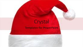  Presentation with santa claus and reindeers - Amazing theme having tassel - santa claus red hat isolated backdrop and a  colored foreground