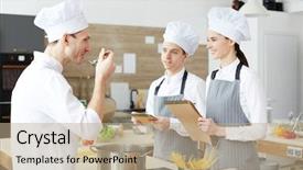  Presentation with nurse students - Slide set consisting of taste - cheerful positive students looking background and a coral colored foreground