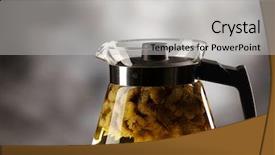  Presentation with taste - Cool new slide deck with taste buds - close up of chrysanthemum tea backdrop and a  colored foreground