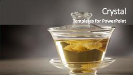  Presentation with taste - Cool new theme with taste buds - close up of chrysanthemum tea backdrop and a  colored foreground