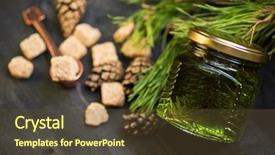  Presentation with big tree - PPT theme featuring taste buds - fir tree bump jam background and a  colored foreground