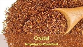  Presentation with tea leaves - Amazing presentation design having taste buds - herbal tea loose rooibos leaves backdrop and a  colored foreground