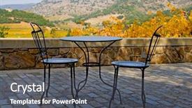  Presentation with napa - Beautiful presentation featuring taste buds - tables and chairs outside backdrop and a  colored foreground