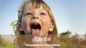  Presentation with ice cream food truck - Presentation theme consisting of taste food - happy little boy eating background and a  colored foreground