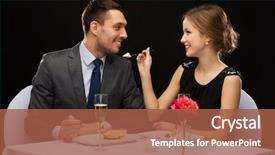  Presentation with taste - Presentation design with taste food - restaurant couple and holiday concept background and a red colored foreground