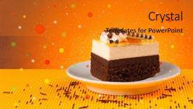  Presentation with sweet - Colorful PPT theme enhanced with tasteful - close up of sweet tasty backdrop and a  colored foreground