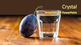  Presentation with brandy - Amazing slides having tasteful - plum brandy and plums tasty backdrop and a tawny brown colored foreground
