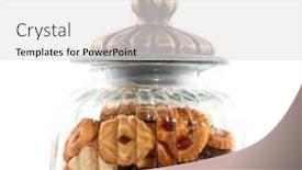  Presentation with cookies - Colorful presentation enhanced with tasteful-cookies-in-a-decorative backdrop and a white colored foreground