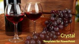  Presentation with yeast - Amazing PPT layouts having composition of wine box backdrop and a tawny brown colored foreground