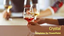  Presentation with wine tasting - Colorful presentation theme enhanced with tasting new sorts of wine backdrop and a tawny brown colored foreground