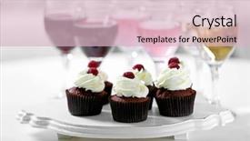  Presentation with chocolate wine - Theme enhanced with tasting of wine and chocolate background and a  colored foreground