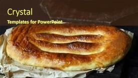  Presentation with bread - Audience pleasing PPT layouts consisting of tasty-baked-bread-close-up backdrop and a tawny brown colored foreground