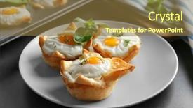  Presentation with play dough - PPT layouts consisting of tasty baked eggs in dough background and a  colored foreground