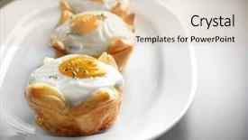  Presentation with play dough - Cool new slides with tasty baked eggs in dough backdrop and a  colored foreground