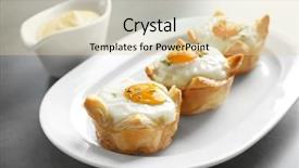  Presentation with play dough - Theme enhanced with tasty baked eggs in dough background and a  colored foreground