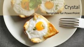  Presentation with play dough - Cool new theme with tasty baked eggs in dough backdrop and a  colored foreground