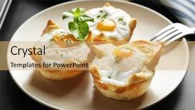  Presentation with play dough - PPT layouts enhanced with tasty baked eggs in dough background and a  colored foreground