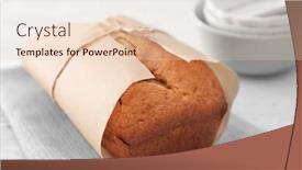  Presentation with banana - Colorful slide deck enhanced with tasty-banana-bread-on-table backdrop and a lemonade colored foreground