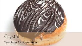  Presentation with brown sugar isolated on white - Beautiful slide deck featuring tasty-berliner-isolated-on-white backdrop and a coral colored foreground