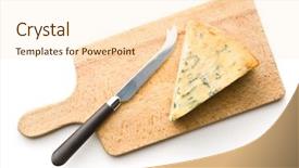  Presentation with blue cheese - PPT layouts enhanced with tasty blue cheese isolated background and a lemonade colored foreground