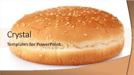  Presentation with history earth globe isolated white - Slides having tasty bun isolated on white background and a yellow colored foreground