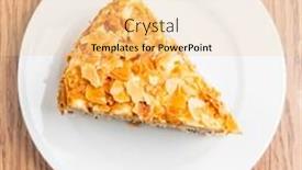  Presentation with white plate - Colorful slide deck enhanced with tasty-cake-on-the-white backdrop and a lemonade colored foreground