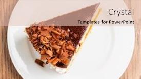  Presentation with white plate - Cool new theme with tasty-cake-on-the-white backdrop and a lemonade colored foreground