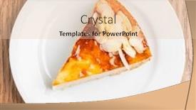  Presentation with white plate - PPT layouts enhanced with tasty-cake-on-the-white background and a lemonade colored foreground