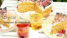  Presentation with berries - PPT layouts enhanced with tasty-cake-with-fresh-berries background and a  colored foreground