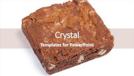  Presentation with brown sugar isolated on white - Cool new theme with food brownies - tasty chocolate brownie pie isolated backdrop and a red colored foreground