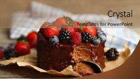  Presentation with berries - PPT theme consisting of broken headlight bulb isolated on black background background and a black colored foreground.