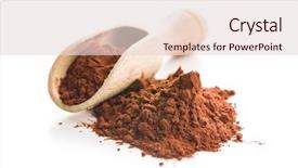 Presentation with cocoa - Beautiful PPT layouts featuring tasty cocoa powder in wooden backdrop and a lemonade colored foreground