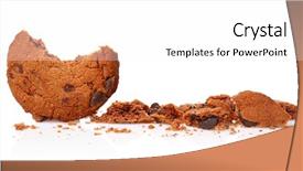  Presentation with cookie - Amazing presentation having tasty cookie with chocolate chips backdrop and a white colored foreground