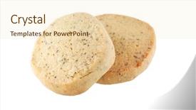  Presentation with cookie - Presentation theme enhanced with tasty cookie with lavender background and a lemonade colored foreground