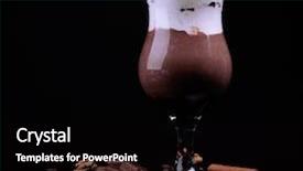  Presentation with chocolate dessert - Amazing presentation theme having business template - vintage logos for graphic designers backdrop and a tawny brown colored foreground