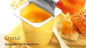  Presentation with napkin - Presentation design with garment manufacturing - sewing workshop for production of background and a red colored foreground