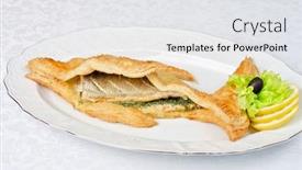  Presentation with trout - Cool new PPT layouts with tasty-dish-of-trout-fish backdrop and a white colored foreground