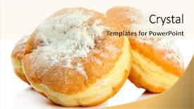  Presentation with donuts - Beautiful PPT layouts featuring tasty donuts isolated on white backdrop and a lemonade colored foreground