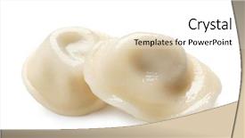  Presentation with asian dumplings in broth bowl - Colorful PPT theme enhanced with tasty dumplings on white background backdrop and a white colored foreground