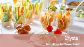  Presentation with baby food - Amazing PPT layouts having tasty food for baby shower backdrop and a coral colored foreground