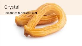  Presentation with churros - Audience pleasing PPT layouts consisting of tasty-fried-churros-isolated backdrop and a yellow colored foreground