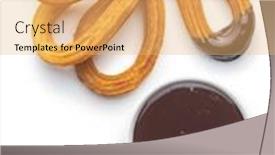  Presentation with dip - Slide deck enhanced with tasty-fried-churros-with-chocolate background and a yellow colored foreground