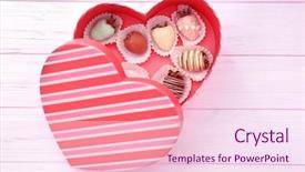  Presentation with chocolate - Slides with tasty glazed and chocolate background and a pink colored foreground