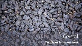  Presentation with grape - Audience pleasing presentation theme consisting of tasty-grape-raisins-dried-fruit backdrop and a gray colored foreground