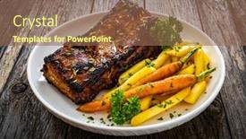  Presentation with french revolution lawyer and politician - Presentation featuring tasty-grilled-ribs-with-french background and a violet colored foreground