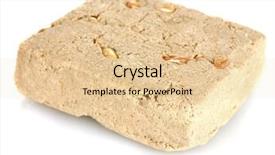  Presentation with halva - Beautiful PPT layouts featuring tasty halva isolated on white backdrop and a lemonade colored foreground