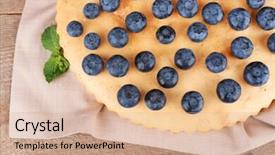  Presentation with blueberries - Beautiful presentation featuring tasty-homemade-pie-with-blueberries backdrop and a coral colored foreground