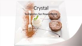  Presentation with dessert oreo ice cream - Amazing PPT theme having tasty ice-cream chocolate desserts backdrop and a lemonade colored foreground